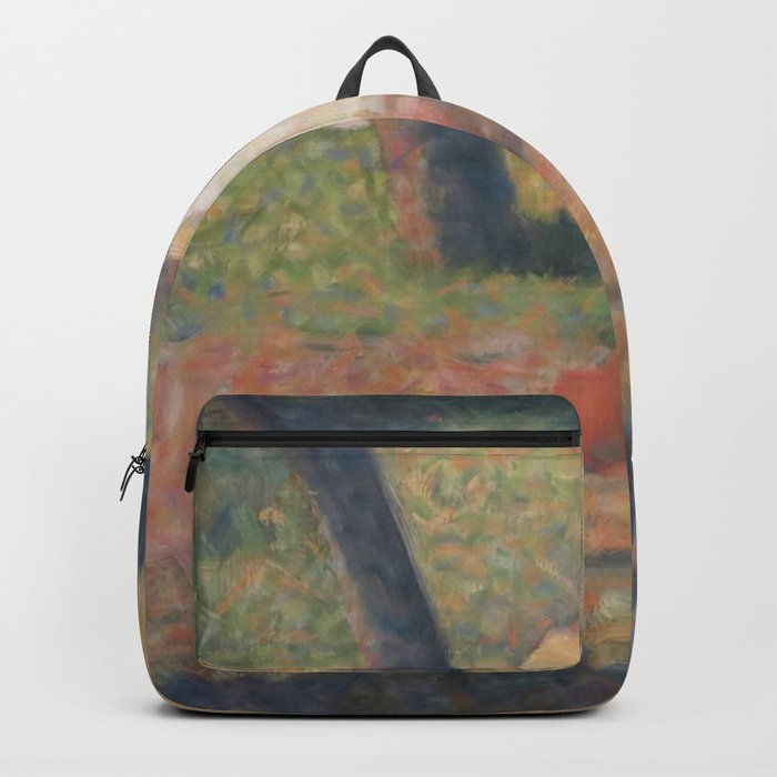 Seurat Peasant with Hoe Backpack by LindenDesigns Society6