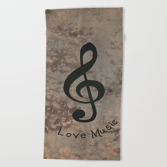 Music-121 Beach Towel