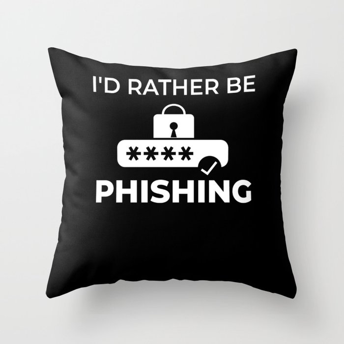 Password Hacker Phishing Computer Hacking Throw Pillow