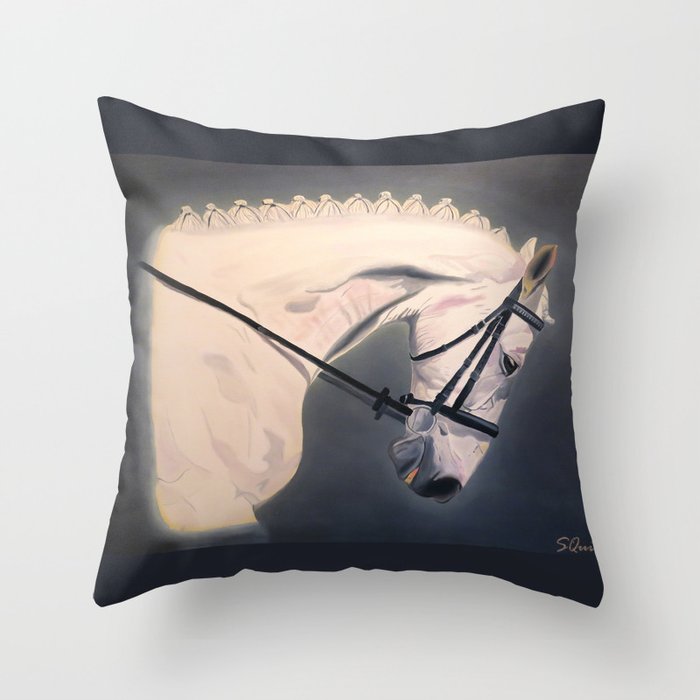 Dressage Competitor Throw Pillow