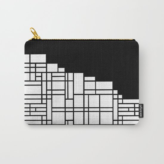 Map Black Boarder Carry-All Pouch
