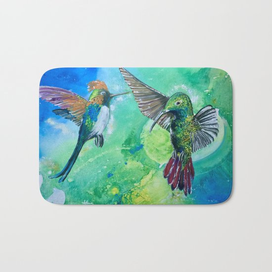 Hummingbird Heaven Bath Mat