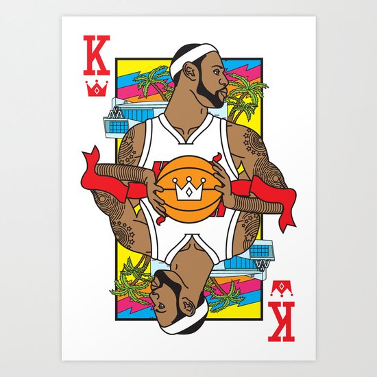 King of South Beach Art Print