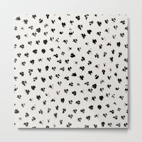 Polka Splotch Metal Print