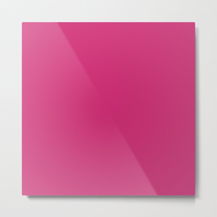 Fuchsia Pink - Solid Color Collection Metal Print