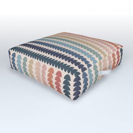 Maude Pattern- Vintage Multicolor Outdoor Floor Cushion
