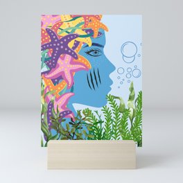 Mystic Sea Woman Mini Art Print