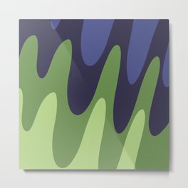 Green Blue Metal Print