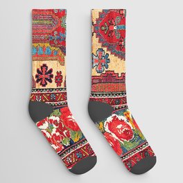 Bakhtiari West Persian Carpet Print Socks
