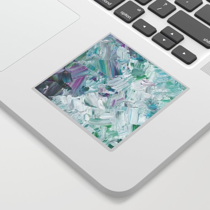 Abstract Brushstrokes Painting Sticker