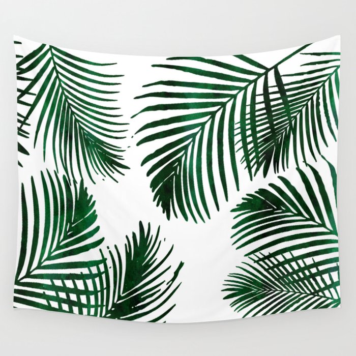 Tropical Palm Leaf Wall Tapestry
