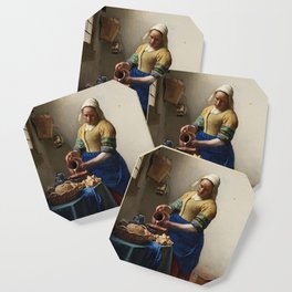 The milkmaid, Johannes Vermeer, ca. 1660 Coaster