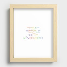 Treat People With Kindness Recessed Framed Print