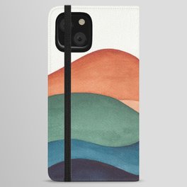 Colorful Abstract Mountains iPhone Wallet Case