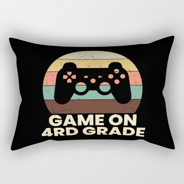 Game On 4th Grade Retro School Rectangular Pillow