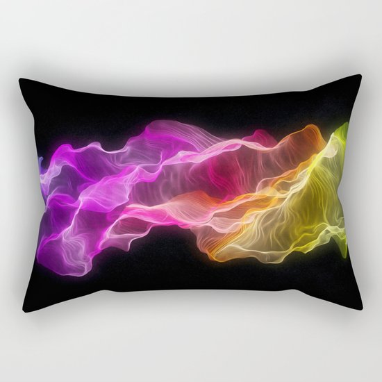 Rainbow satin Rectangular Pillow