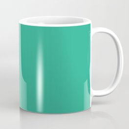 Jungle green color. Solid color. Coffee Mug