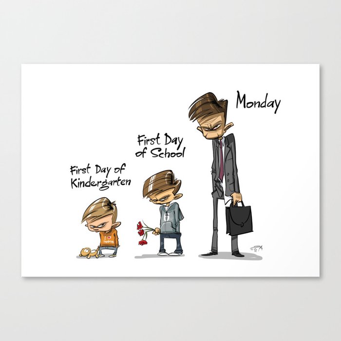 First Day of School Canvas Print