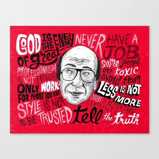 Advice from Milton Canvas Print