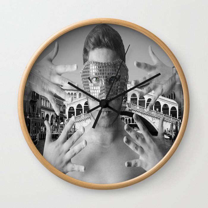 Venezian Carnival Wall Clock