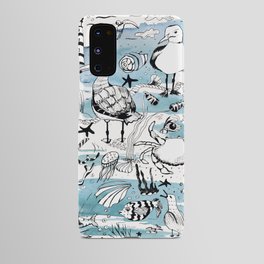 seagulls art Android Case