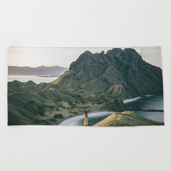 Yellow Moutain Beach Towel