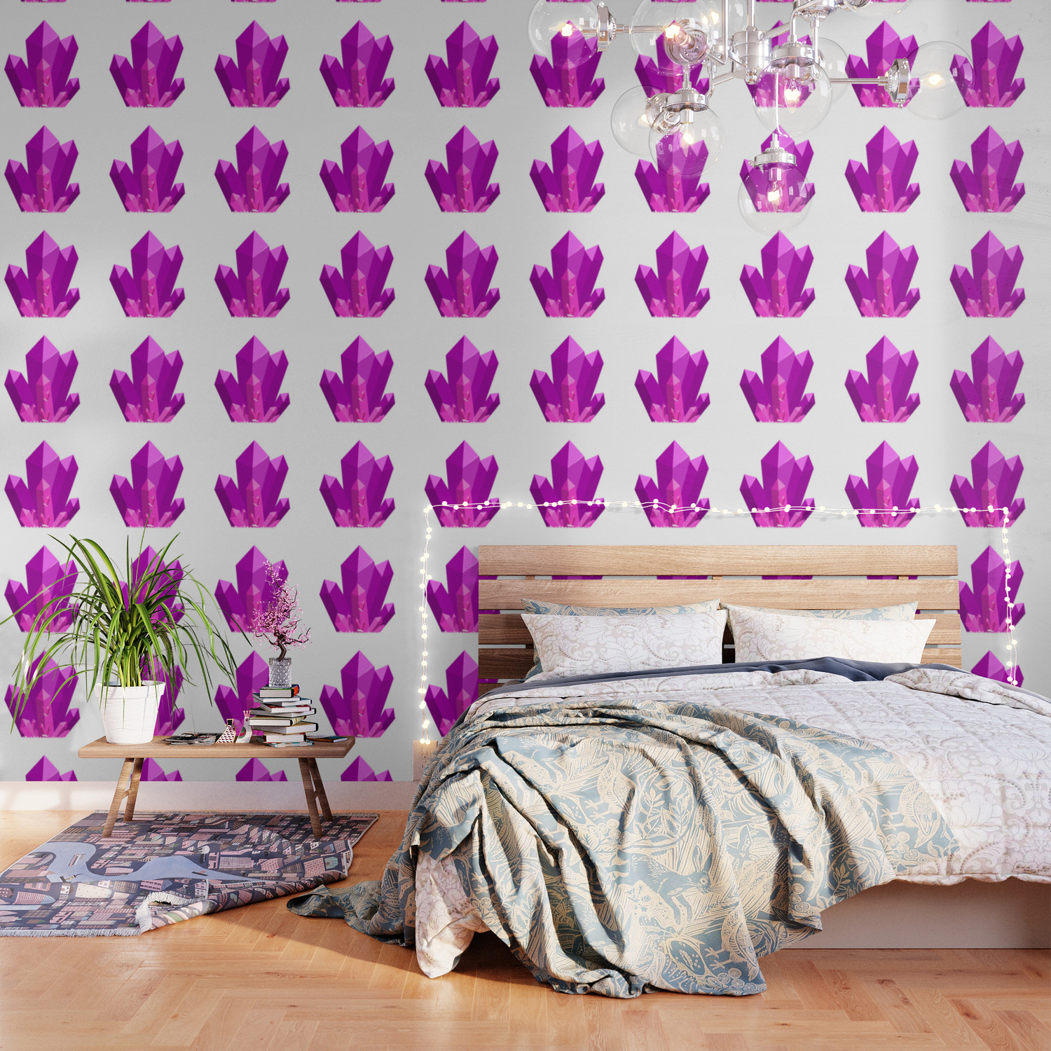 Pretty Purple Gems Wallpaper By Azzillydaisilly Society6