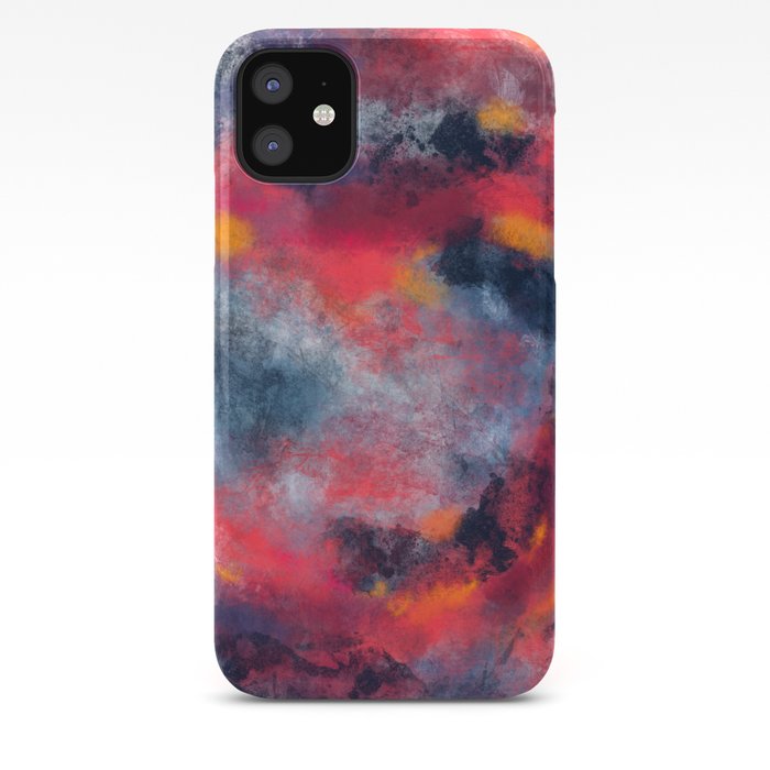 Abstract Texture Digital Painting Iphone Case By Elizabethschulz