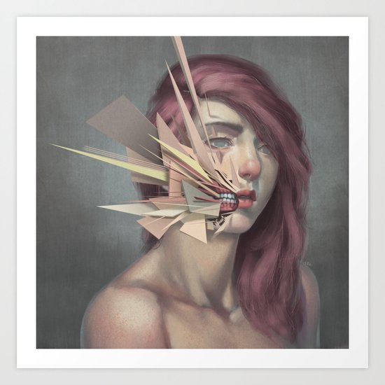 Vertices 02 Art Print