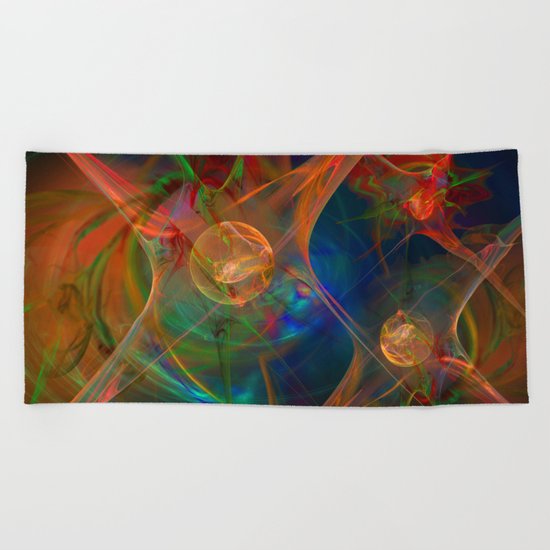 Neuron Network Beach Towel