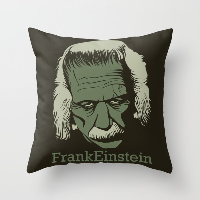 FrankEinstein Throw Pillow