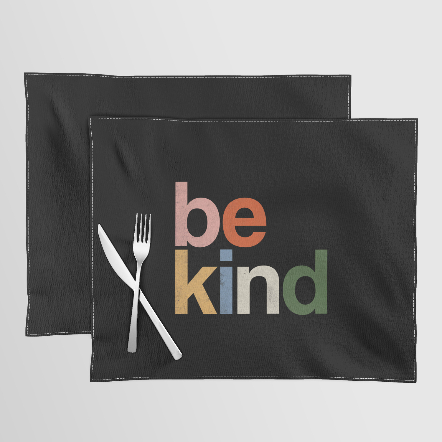 leerling professioneel Conserveermiddel be kind colors rainbow Placemat by Eveline | Society6