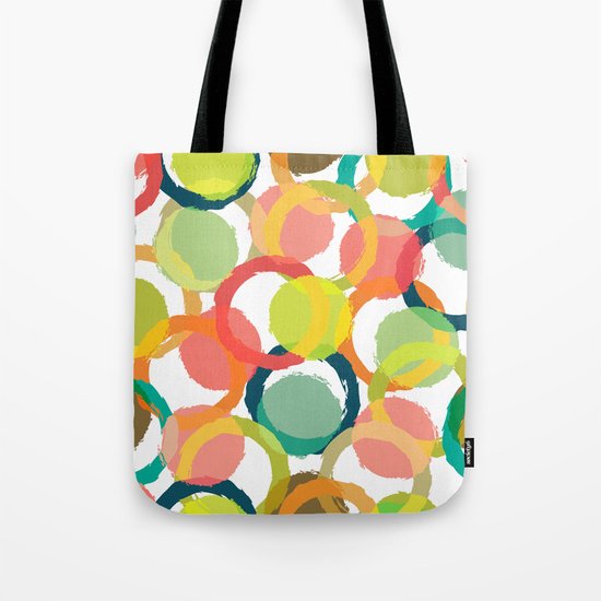 COLORFUL CIRCLES PATTERN Tote Bag