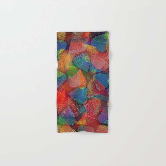 Multicolor Leaves Hand & Bath Towel