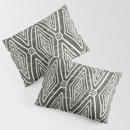 Nested Diamonds in Charcoal Pillow Sham