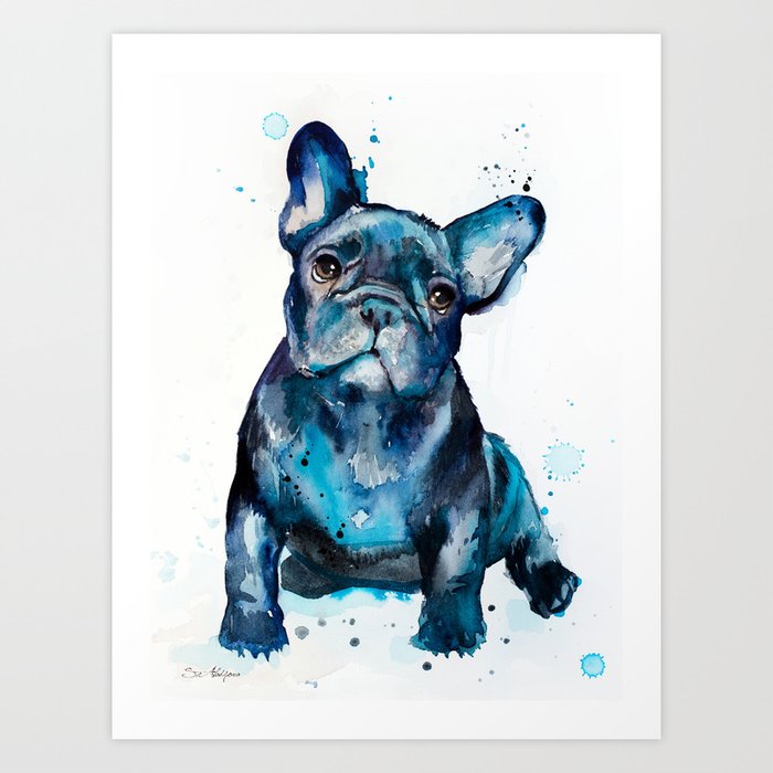 French Bulldog Art Print by slaveika 