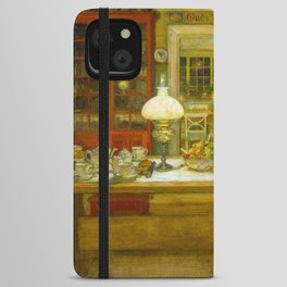 Getting Ready for a Game, 1901 by Carl Larsson iPhone Wallet Case