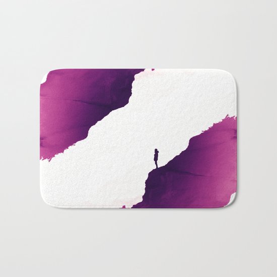 Purple Isolation Bath Mat