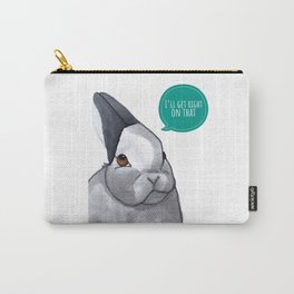 Customer Service Rabbit Carry-All Pouch