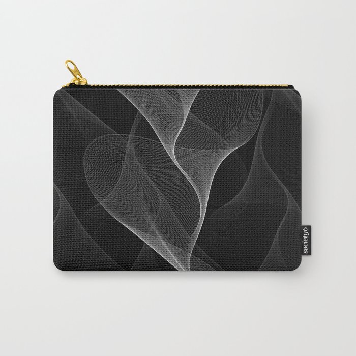 Black and White Flux #minimalist #homedecor #generativeart Carry-All Pouch