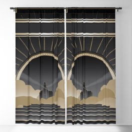 Art deco design V Blackout Curtain