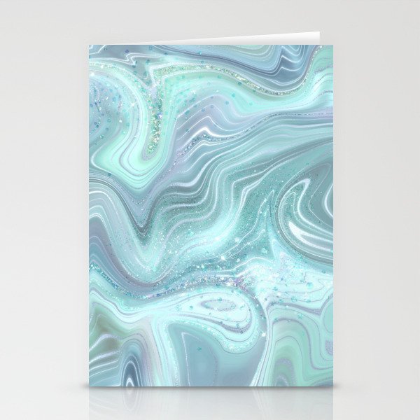 Tranquil Agate Swirl Stationery Cards