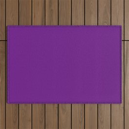 GRAPE SODA COLOR. Purple vibrant solid color Outdoor Rug