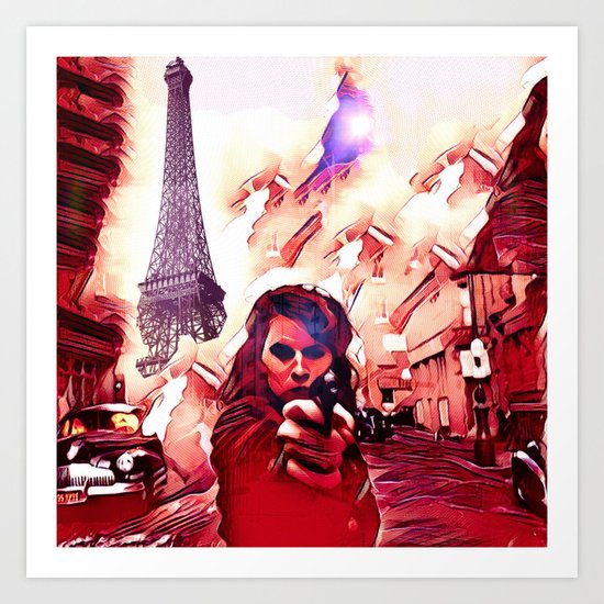 Fire Fight Art Print