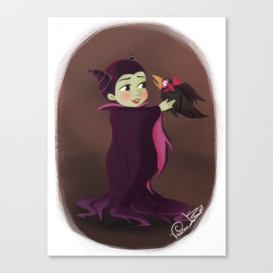 Disney Little Villain - Maleficent Canvas Print