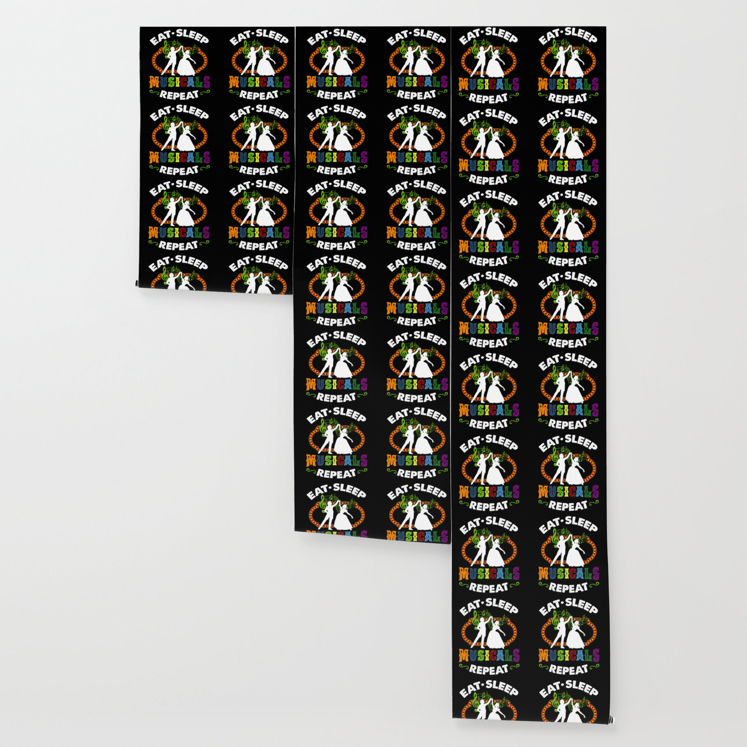 Musical Theatre Broadway Eat Sleep Repeat Funny Gift Wallpaper By