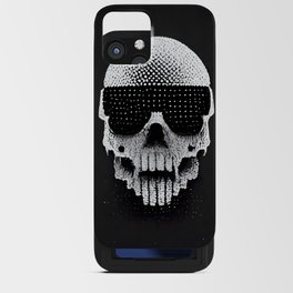 Pixelized Ubercool Skull iPhone Card Case