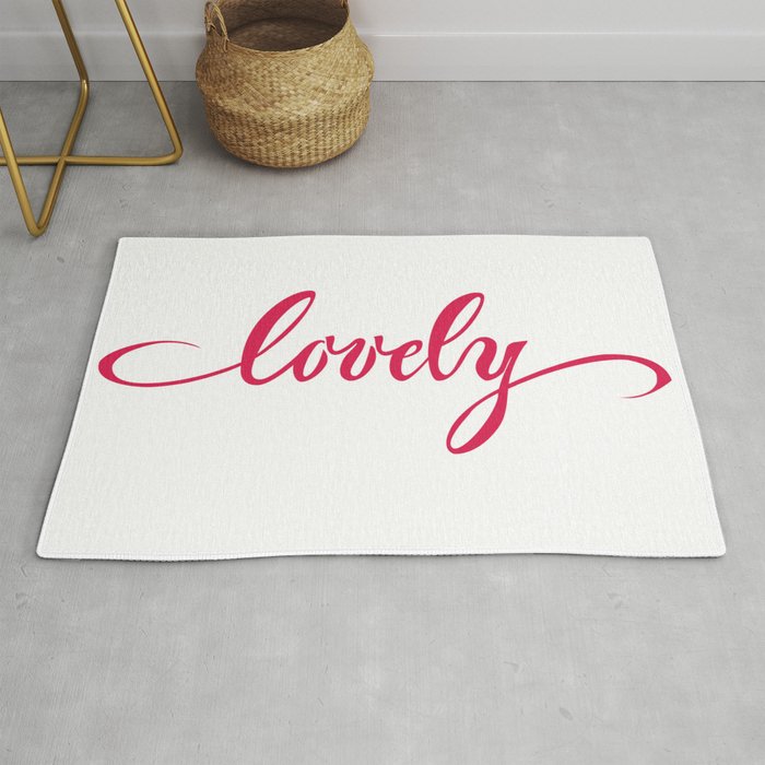 A lovely word Rug