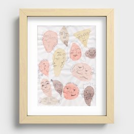 One Big Family Recessed Framed Print