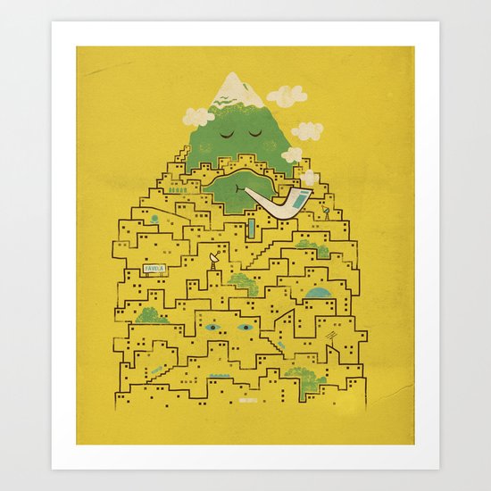 The Bearded City Art Print